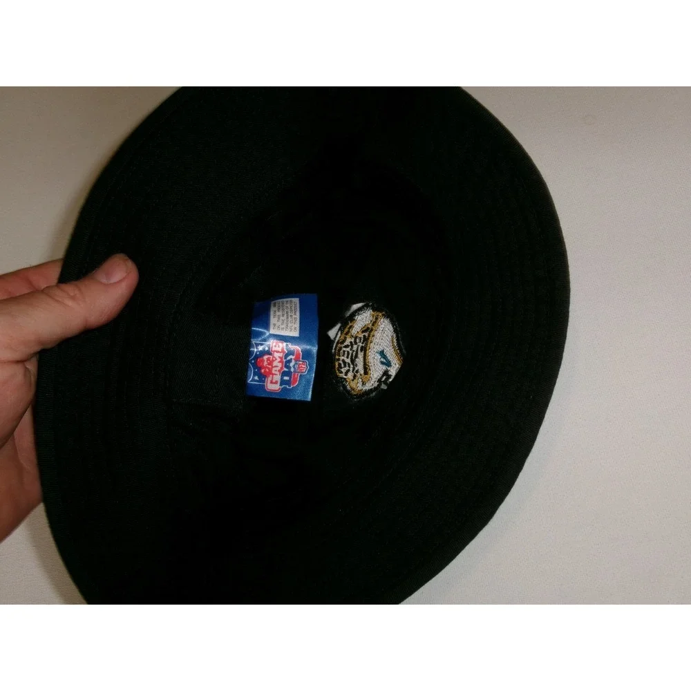 JAGUARS JAX FLOPPY BUCKET BEACH GOLF 00S Y2K HAT CAP VINTAGE DEATOCK H3